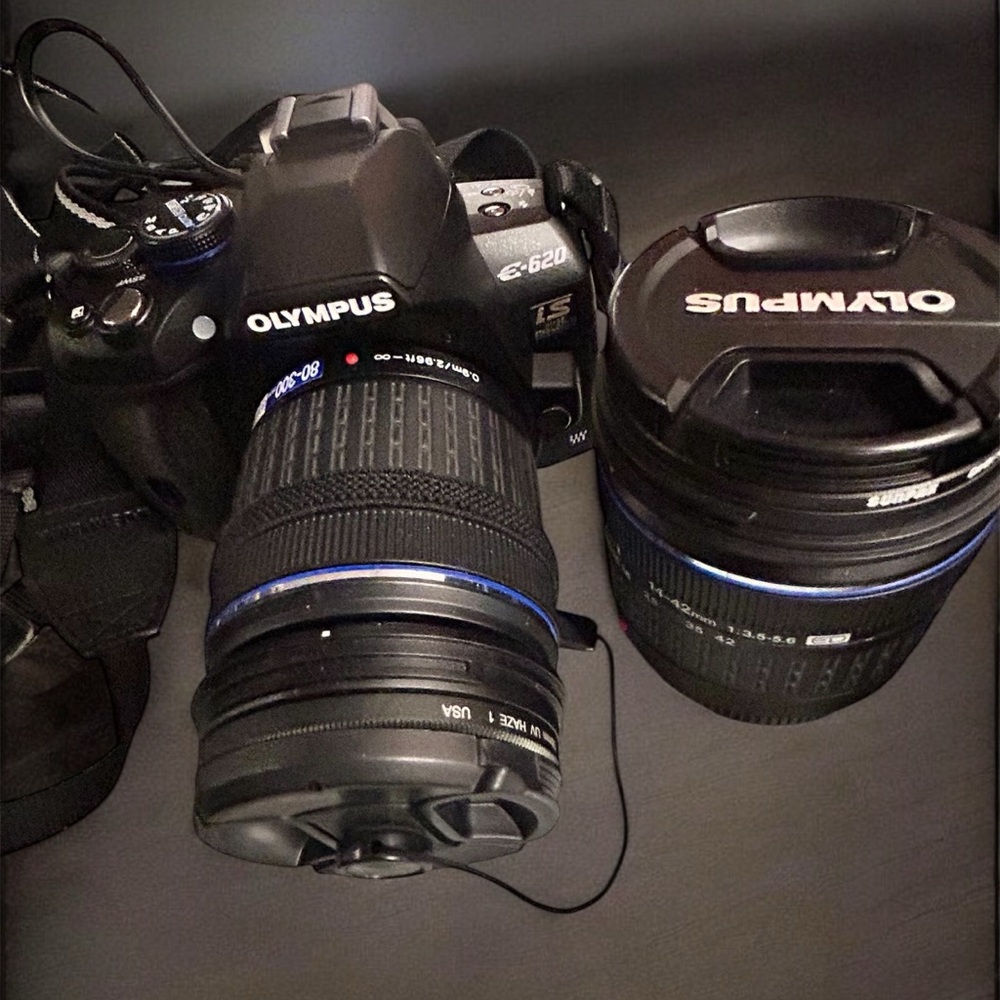 Olympus Black Digital Camera with Professional Zoom Lens